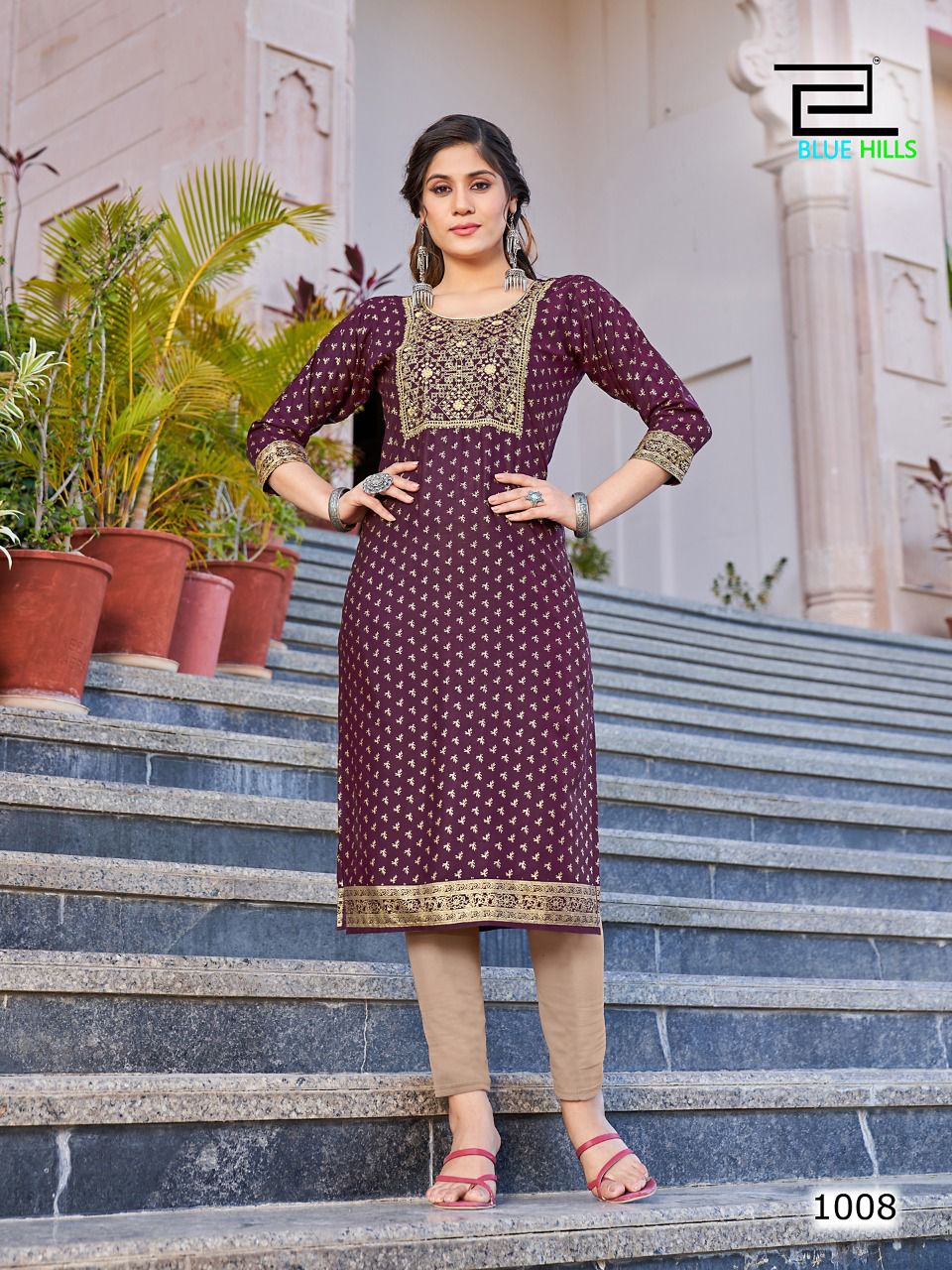 Blue Hills Freddy Wholesale Designer Plus Size Kurti Catalog